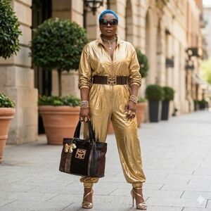 MCM Black and Brown Suede Leather Tote